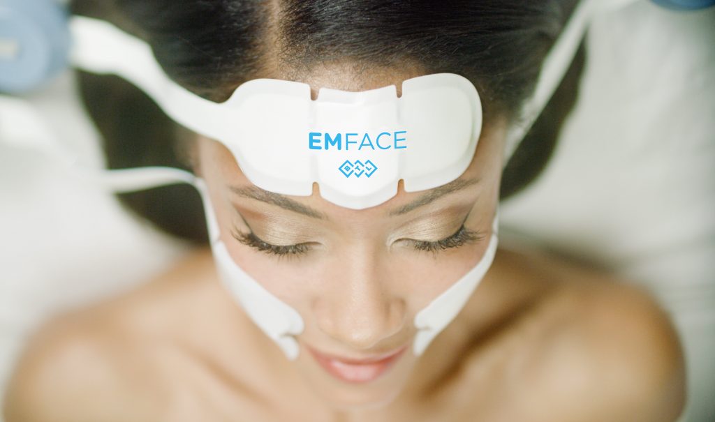 An illustration depicting the logo of Emface, featuring stylized lettering with a facial expression incorporated.